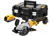 DeWALT DCS571E1T Aku Pilarka tarczowa (115mm/18V/1x1,7Ah PowerStack) bez ładowarki, Tstak