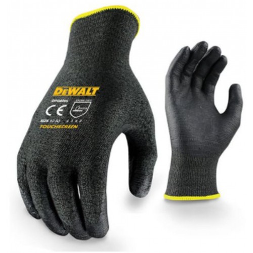 DeWALT DPG800L Rękawice HPPE Cut Glove umożliwiają pracę z ekranami dotykowymi