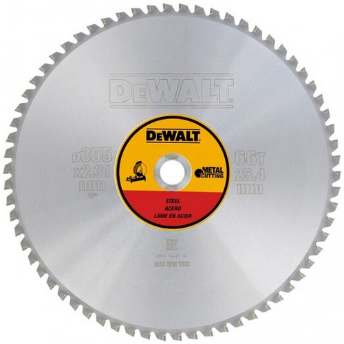 DeWALT DT1926 Tarcza do stali 355 x 25.4mm 66T