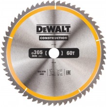 DeWALT DT1960 Brzeszczot 305 x 30 mm do drewna, 60 zębów, TCG -5 °