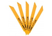 DeWALT DT2387 Brzeszczoty do pilarek szablowych BIM 203mm podz. 1,8-2,5mm 5szt.