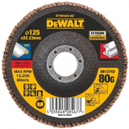 DeWALT DT30622 Tarcza listkowa EXTREME 125mm 80gr DeWALT DT30622 Tarcza listkowa EXTREME 125mm 80gr