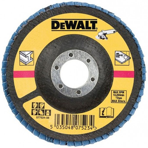 DeWALT DT3308 Ściernica Listkowa 125x22,2mm Gr.36 Płaska DeWALT DT3308 Ściernica Listkowa 125x22,2mm Gr.36 Płaska