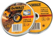 DeWALT DT42340TZ Komplet 10szt. tarcz do cięcia stali nierdzewnej 125 mm