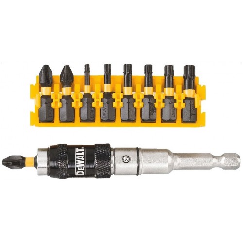 DeWALT DT70578T Zestaw 10szt. końcówek udarowych 1/4" Torsion do śrub PZ, PH, Torx