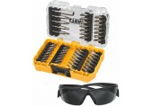 DeWALT DT70703 Zestaw 47 szt. końcówek 1/4", small tough case + okulary