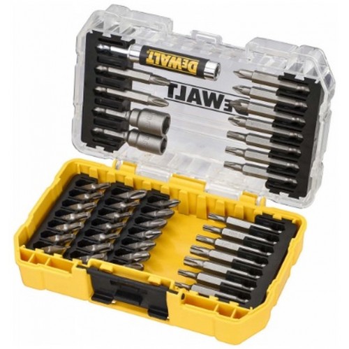 DeWALT DT70705 ToughCase Zestaw 40 bitów z przezroczystą pokrywą