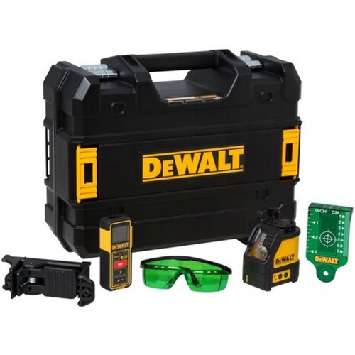 DeWALT DW0889CG Zestaw laser krzyżowy + dalmierz, kufer TSTAK