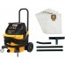 DeWALT DWV905MKIT Odkurzacz przemysłowy do pracy na mokro i na sucho, klasa M, 38 l