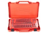 Milwaukee 4932464944 Zestaw nasadek metrycznych i calowych 1/4 z grzechotką