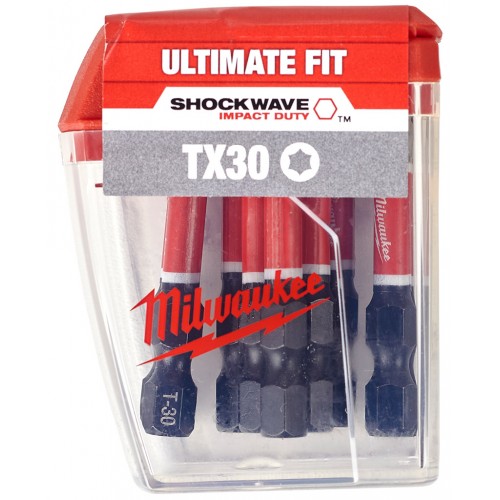 Milwaukee Shockwave Końcówki Bity TX30 50 mm- 10 Szt 4932471574