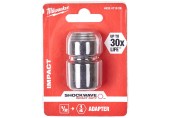 Milwaukee Shockwave Adapter Kwadrat 1/2" - Hex F 1/4" 4932471828