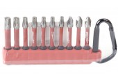Milwaukee Zestaw bitów SHOCKWAVE™ IMPACT DUTY z karabińczykiem (10 szt.) 4932480
