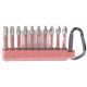 Milwaukee Zestaw bitów SHOCKWAVE™ IMPACT DUTY z karabińczykiem (10 szt.) 4932480