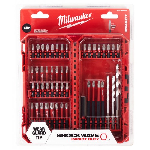 Milwaukee Zestaw bitów 48szt. Shockwave Impact Duty 4932492005
