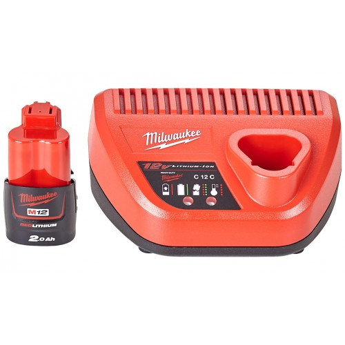 Milwaukee M12 NRG-201 Zestaw zasilający 4933451900 Milwaukee M12 NRG-201 Zestaw zasilający 4933451900