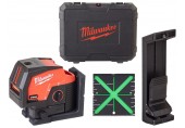 Milwaukee M12 CLLP-301C Laser zielony krzyżowy liniowo-punktow,bez aku, Walizka 4933478101