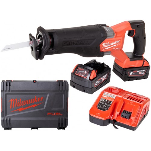 Milwaukee M18 FSZ Piła szablasta (18V/2x5,0Ah) HD Box 4933478291