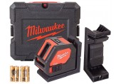 Milwaukee CLL-C Laser krzyżowy z zieloną, walizka 4933478753