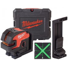 Milwaukee M12 CLL4P-0C Laser krzyżowy z 4 punktami, bez aku, walizka 4933479202