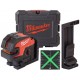 Milwaukee M12 CLL4P-0C Laser krzyżowy z 4 punktami, bez aku, walizka 4933479202