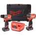 Milwaukee M12 FUEL Zestaw startowy M12FPP2X2-402X: M12 FPD2-0 + FCIWF12G3 (2x 4,0Ah)