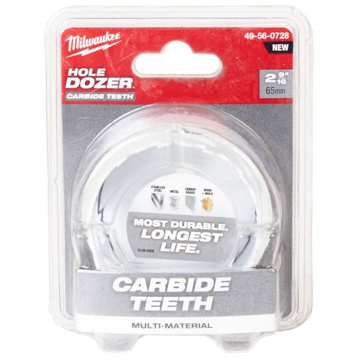 Milwaukee Hole Dozer Otwornice z węglikiem wolframu TCT (65mm) 49560728