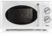 DOMO Kuchenka mikrofalowa retro 900W, biała DO3125