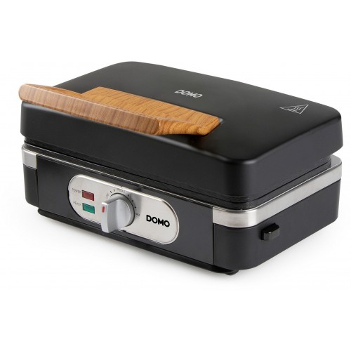 DOMO Opiekacz – Grill – Gofrownica – 3w1 (1100 W), czarny DO9278C