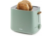 DOMO WOOD YOU Toster na 2 kromki, 1000 W, zielony, DO973T