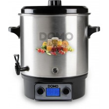 DOMO Garnek do pasteryzacji, stal nierdzewna z LCD - 2 otwory- plastikowy kranik DO42328PC