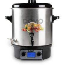 DOMO Garnek do pasteryzacji,stal nierdz. z LCD-2 otwory-kranik inox (27l /2000W) DO42329PC