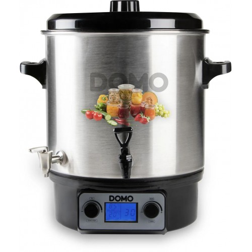 DOMO Garnek do pasteryzacji,stal nierdz. z LCD-2 otwory-kranik inox (27l /2000W) DO42329PC DOMO Garnek do pasteryzacji,stal nierdz. z LCD-2 otwory-kranik inox (27l /2000W) DO42329PC