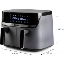 DOMO Podwójna frytkownica beztłuszczowa 4+4 l DO552FR