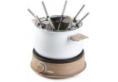 DOMO Fondue - biały/drewniany DO736F