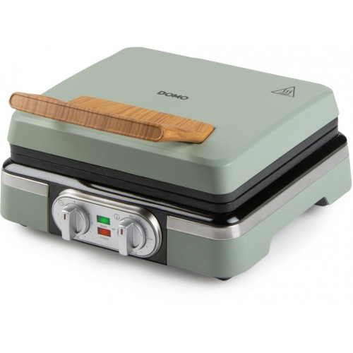 DOMO Gofrownica 4×7 z termostatem i timerem – zielony DO9279W