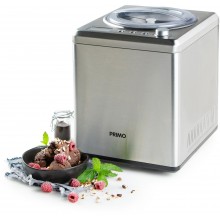 PRIMO Maszyna do lodów z kompresorem - stal nierdzewna 2l/180W PR408IM