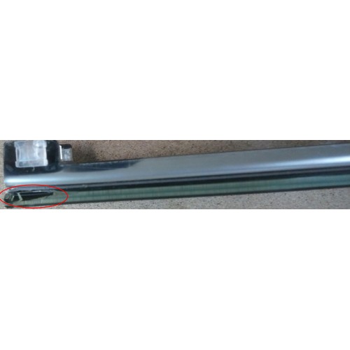 ALCAPLAST GLASS Ruszt do odwodnienia liniowego 850mm, szkło-czarny GL1204-850