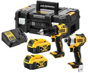 DeWALT DCK2062M2T Zestaw Combo DCD709 + DCF809 (18V, 2 x 4,0Ah) Walizka TSTAK