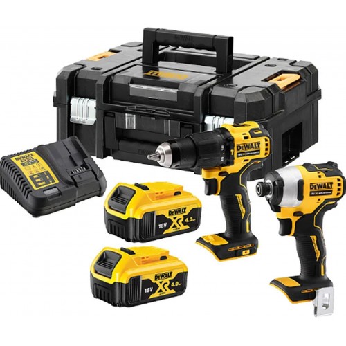 DeWALT DCK2062M2T Zestaw Combo DCD709 + DCF809 (18V, 2 x 4,0Ah) Walizka TSTAK