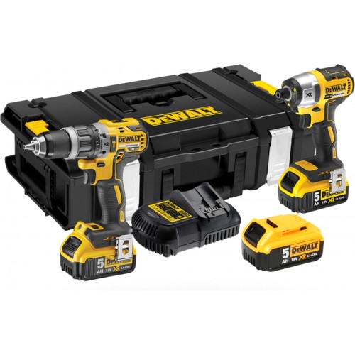 DeWALT DCK266P3 Akumulatorowy zestaw Combo 18V DCD796 + DCF887 18V, 3x5,0Ah