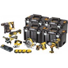 DeWALT DCK865P4T Aku-Kombo Zestaw narzędzi 8 rodzajów narzędzi, 18V XR 4 x 5Ah TSTAK
