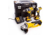 DeWALT DCK383P2T Zestaw Combo DCD796 + DCF887 + DCG412, 18V XR 2x5,0AH, TSTAK