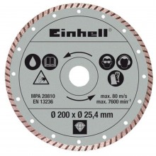 Einhell Tarcza diamentowa TURBO 200x25,4 mm do płytek 4301175
