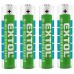EXTOL ENERGY Akumulatorki, baterie, 4szt, AAA (HR03), 1,2V, 1000mAh, NiMh, 42060