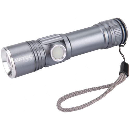 Latarka EXTOL LIGHT 280lm, zoom, ładowanie USB, XPE LED 43141 Latarka EXTOL LIGHT 280lm, zoom, ładowanie USB, XPE LED 43141