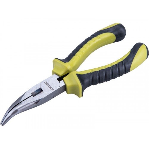 EXTOL CRAFT Kleszcze, szczypce półokrągłe zagięte, 160mm 7022 EXTOL CRAFT Kleszcze, szczypce półokrągłe zagięte, 160mm 7022