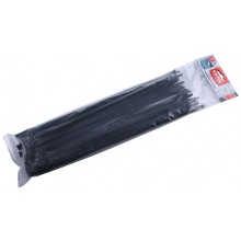EXTOL PREMIUM opaski zaciskowe EXTRA, czarne, 370x7,6mm, 50 szt, nylon PA66 8856238