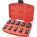 EXTOL PREMIUM Zestaw kluczy nasadowych, udarowych, 10szt, 1/2", 9-27mm, CrMoV 8818131