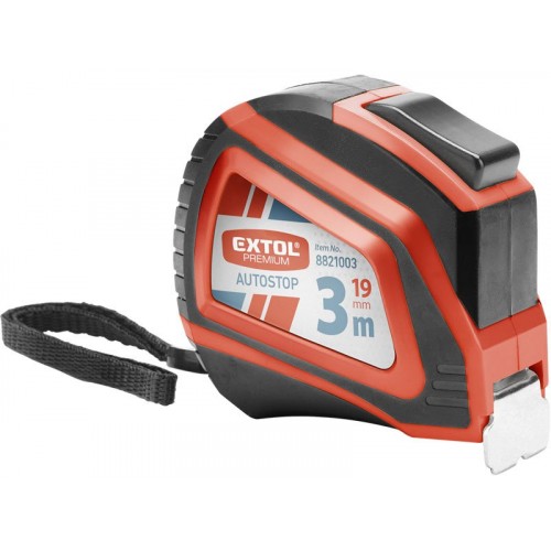 EXTOL PREMIUM Taśma miernicza, metr zwijany, 3m, 19mm 8821003 EXTOL PREMIUM Taśma miernicza, metr zwijany, 3m, 19mm 8821003